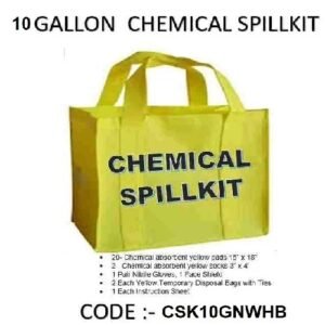10 Gallon CSK10GNWHB Chemical Spill Kit