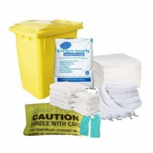 110 Litre Oil Wheeled Trolley Bin Spill Kit