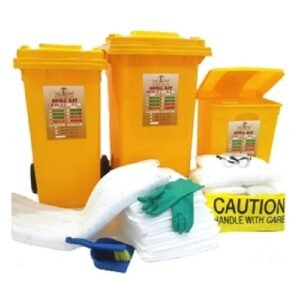 20 Gallon (80 Litre) Chemical Wheeled Bin Spill Kit